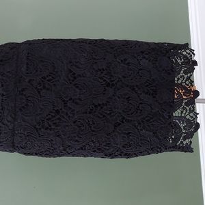 Forever21 knit/lace black pencil skirt